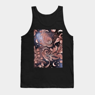 Other Worldly Designs- nebulas, stars, galaxies, planets with feathers Tank Top